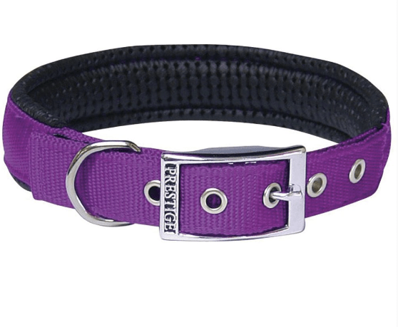 Prestige Pet Dog Collars, Leads & Harnesses Purple Prestige Soft Padded Collar 51cm