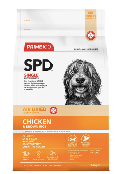 Prime100 Dog Dry Food Prime100 SPD™ Air Dried Chicken & Brown Rice 2.2kg