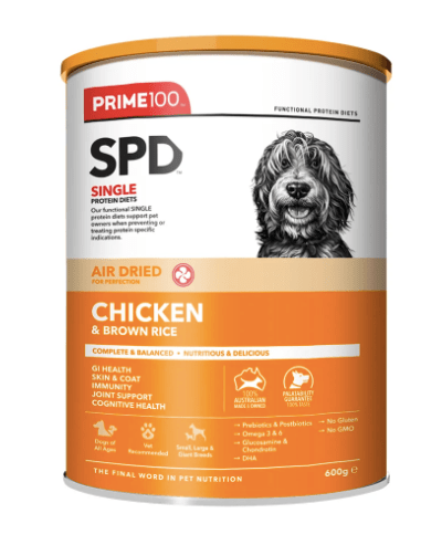 Prime100 Dog Dry Food Prime100 SPD™ Air Dried Chicken & Brown Rice 600g