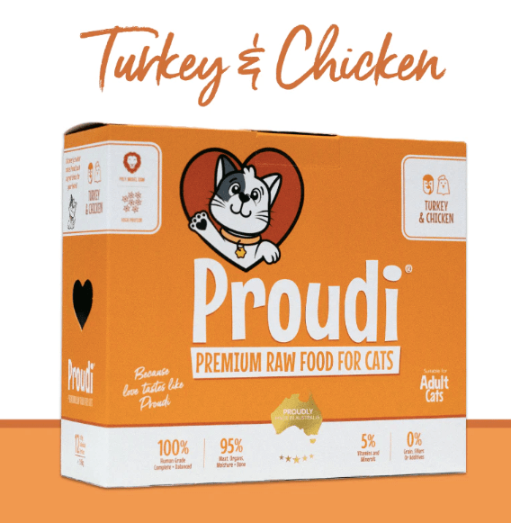 Proudi Cat Raw Food Proudi Turkey & Chicken Cat 1.08kg