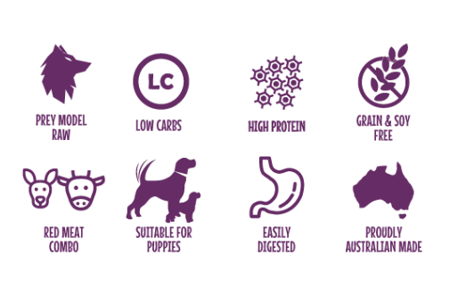 Proudi Dog Raw Food Proudi Dog Kangaroo & Beef 2.4kg