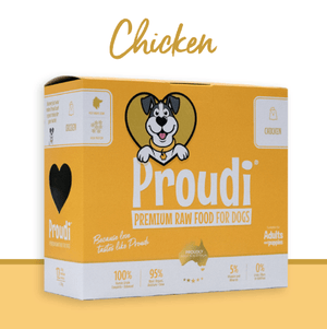 Proudi Dog Raw Food Proudi Dog Single Protein Chicken 2.4kg