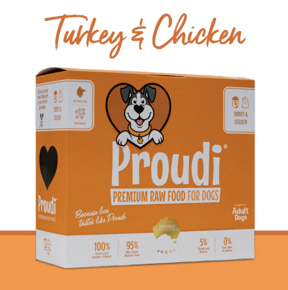 Proudi Dog Raw Food Proudi Dog Turkey & Chicken 2.4kg