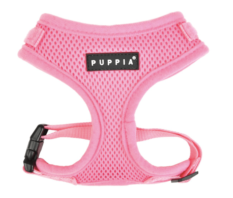 Puppia Dog Collars, Leads & Harnesses Pink Puppia Soft Harness Black Extra Large