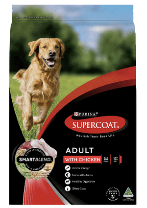 Purina Dog Dry Food Supercoat Adult Chicken 18kg