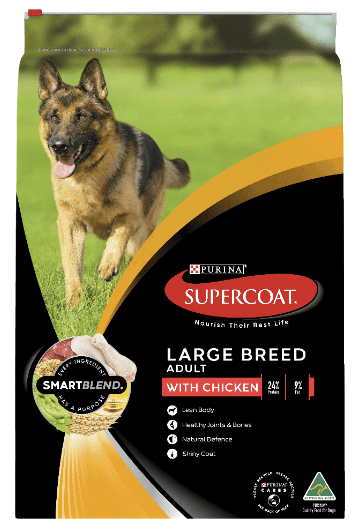 Purina Dog Dry Food Supercoat Adult Large Breed Chicken 18kg