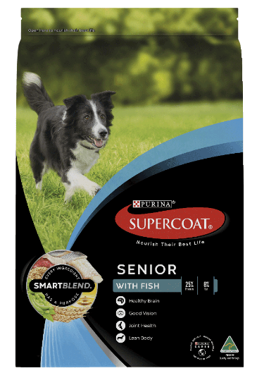 Purina Dog Dry Food Supercoat Senior Dog Ocean Fish 18kg