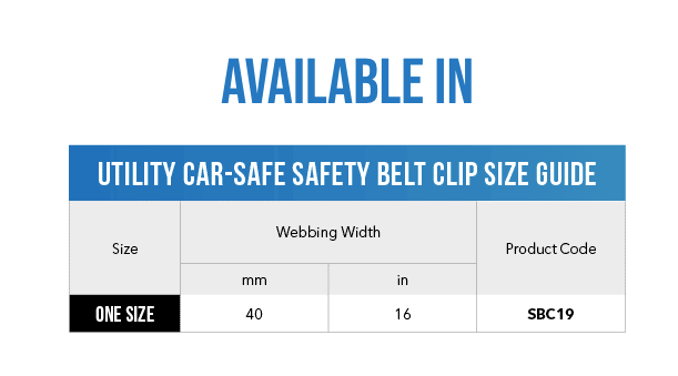 Rogz Dog Collars, Leads & Harnesses Rogz Car Safety Belt Clip