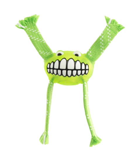 Rogz Dog Toy Flossy Grinz Lime Medium