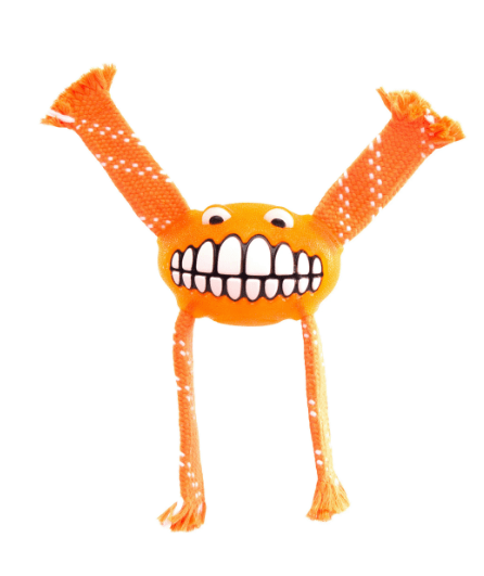 Rogz Dog Toy Flossy Grinz Orange Large