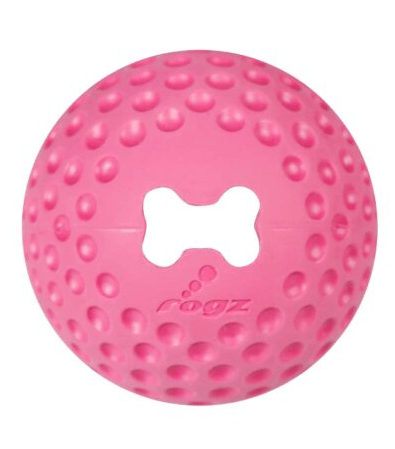 Rogz Dog Toy Gumz Chew Ball Pink Medium