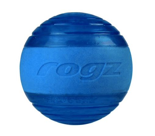 Rogz Dog Toy Rogz Squeekz Fetch Ball Blue
