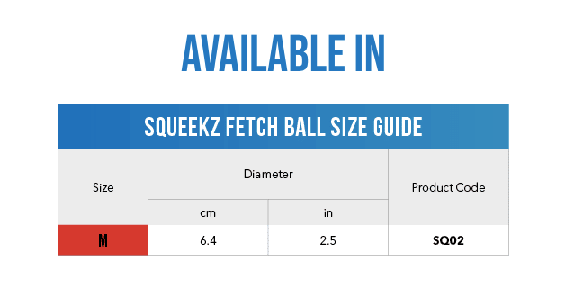 Rogz Dog Toy Rogz Squeekz Fetch Ball Blue