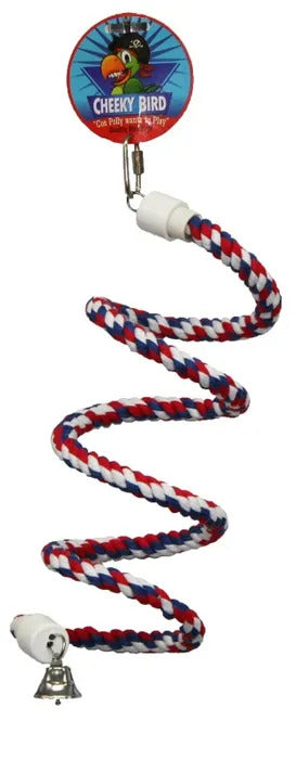 Cheeky Bird Spiral Rope Perch 165cm