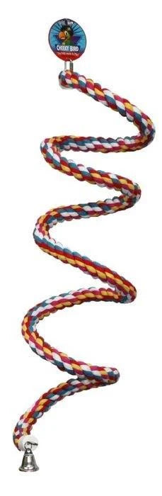 Cheeky Bird Spiral Rope Perch 240cm