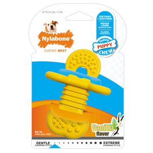 Nylabone Puppy Chew Natural Rubber Textured Teether Small