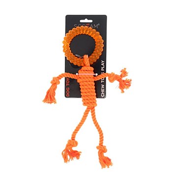 Scream Rope Man 30cm Dog Toy