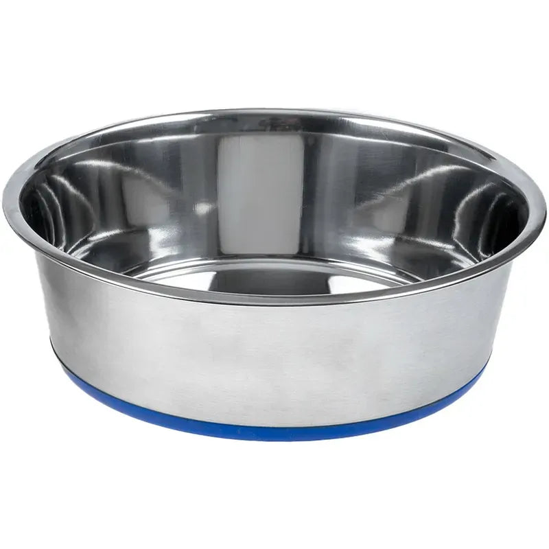 ShowMaster Heavy Duty Rubber Base Stainless Steel Pet Bowl