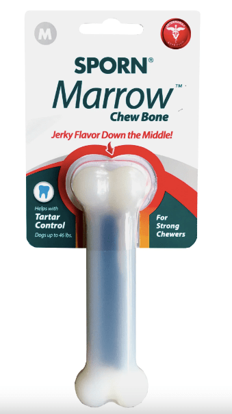 Sporn Dog Toy Sporn Marrow Chew Bone Beef Jerky Flavour Medium