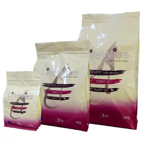 Lifewise Puppy Food Turkey and Vegetables Grain Free Large Bites Stage 3