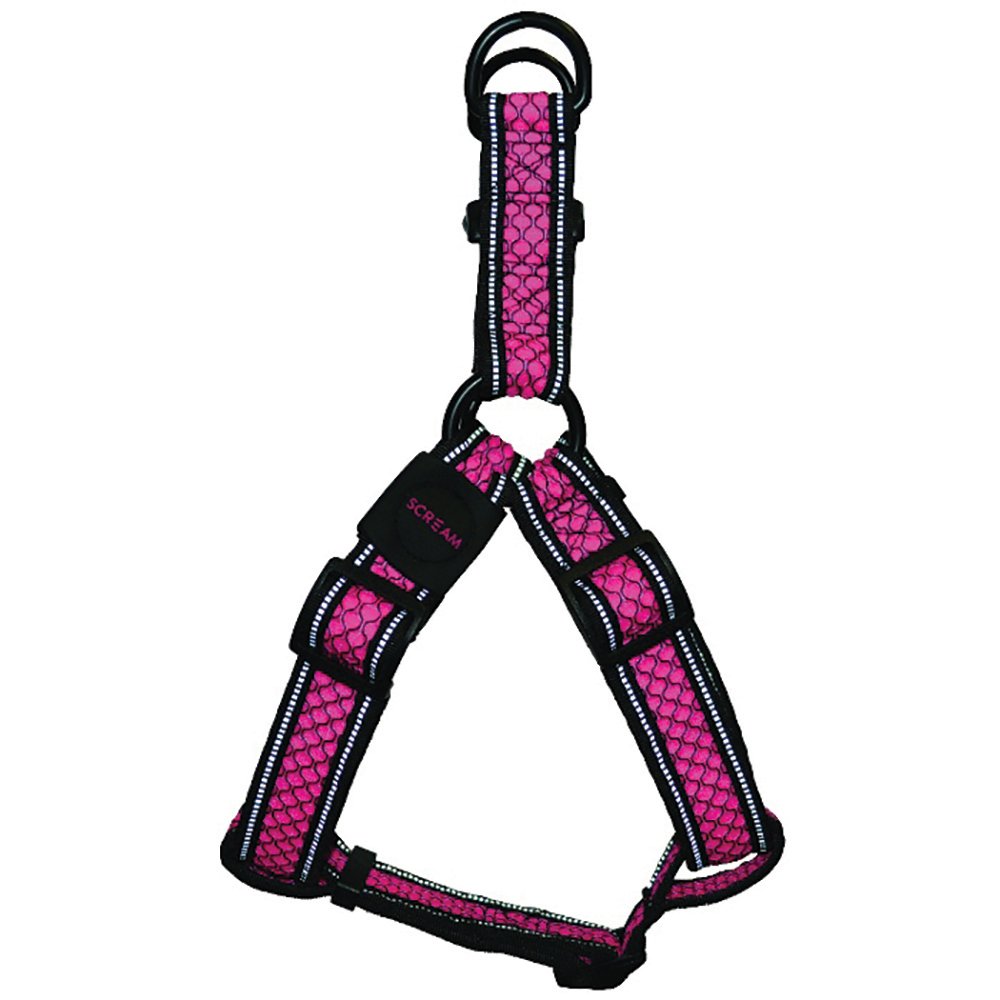 Scream REFLECTIVE STEP IN HARNESS Loud Pink