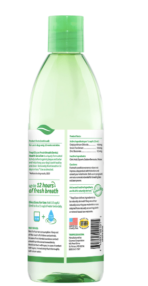 Tropiclean Dog Dental Care TropiClean Fresh Breath Dental Health Solution Water Addition 16oz