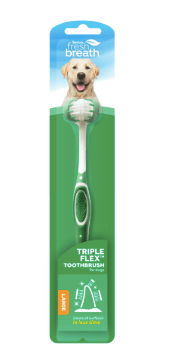 Tropiclean Dog Dental Care Tropiclean Fresh Breath Tripleflex Toothbrush for large dogs