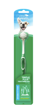 Tropiclean Dog Dental Care Tropiclean Fresh Breath Tripleflex Toothbrush for small/medium dogs