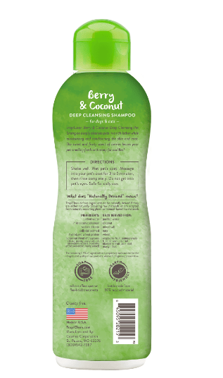 Tropiclean Dog Shampoo & Conditioners TropiClean Berry & Coconut Deep Cleansing Dog & Cat Shampoo 20oz