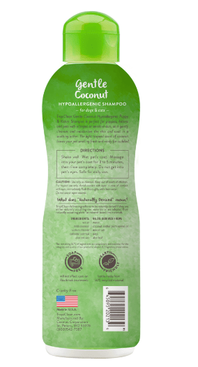 Tropiclean Dog Shampoo & Conditioners TropiClean Gentle Coconut Hypoallergenic Puppy & Kitten Shampoo 20oz