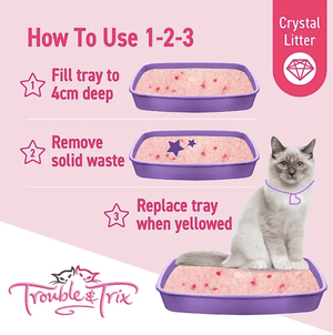 Trouble Trix Cat Litter & Trays Trouble Trix Crystal Litter 15L