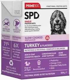 Prime100 SPD™ Slow Cooked Turkey & Flaxseed 354g