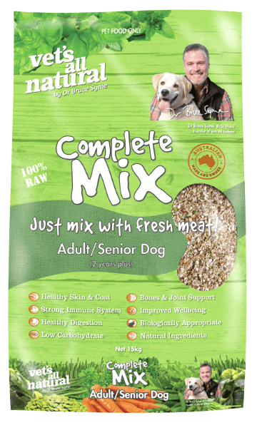 Vets All Natural Dog Dry Food Vets All Natural Complete Adult/Senior 15Kg