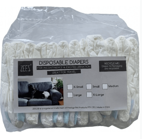 Zee Dog Health Default Zees Disposable Dog Diapers X-Small